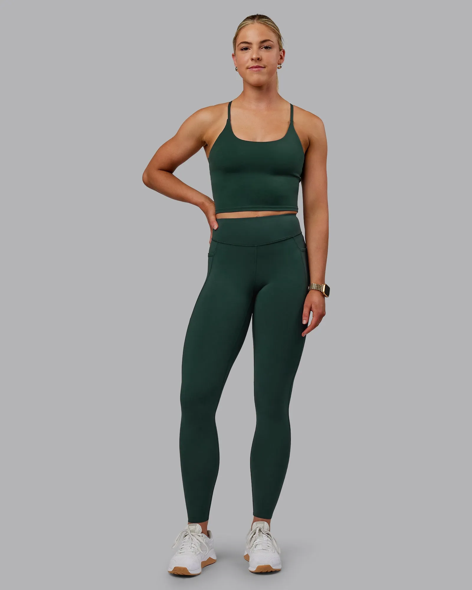 Elite Full Length Leggings - Vital Green