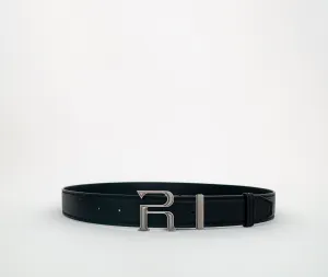 Emblem Belt - Black / Silver