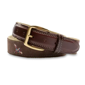 Embroidered Mallard Belt