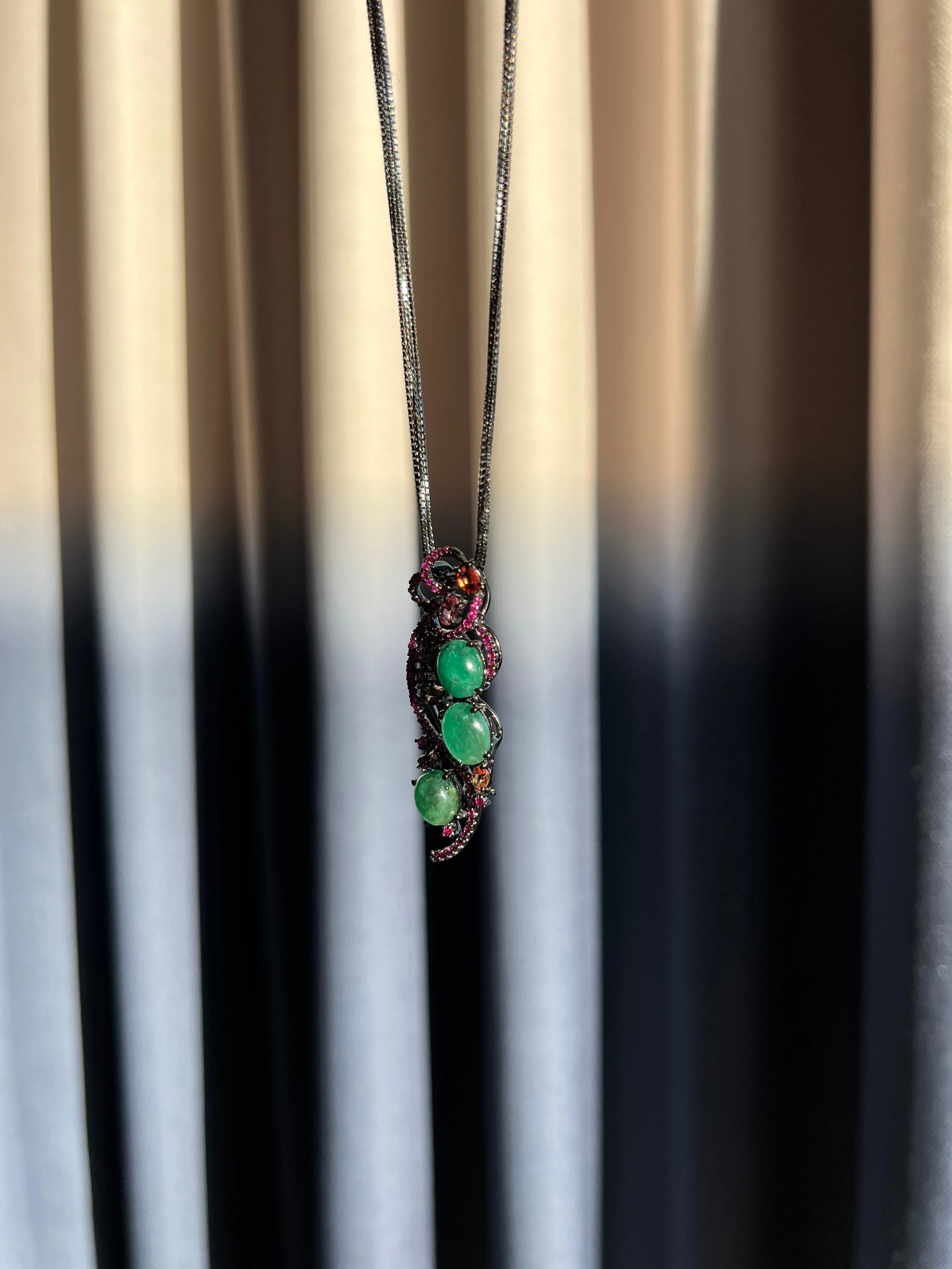 Emerald City Pendant Brooch & Necklace