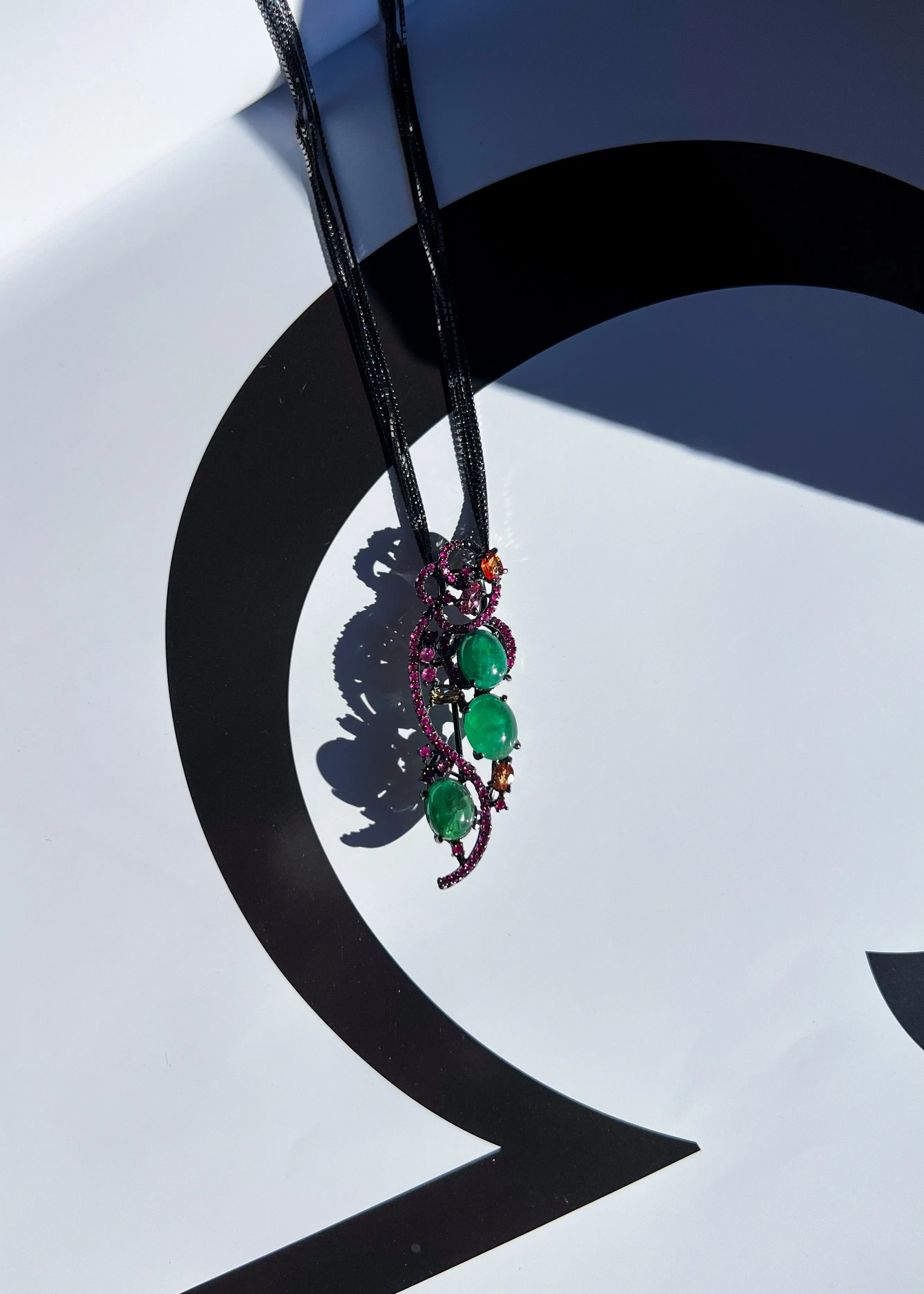 Emerald City Pendant Brooch & Necklace
