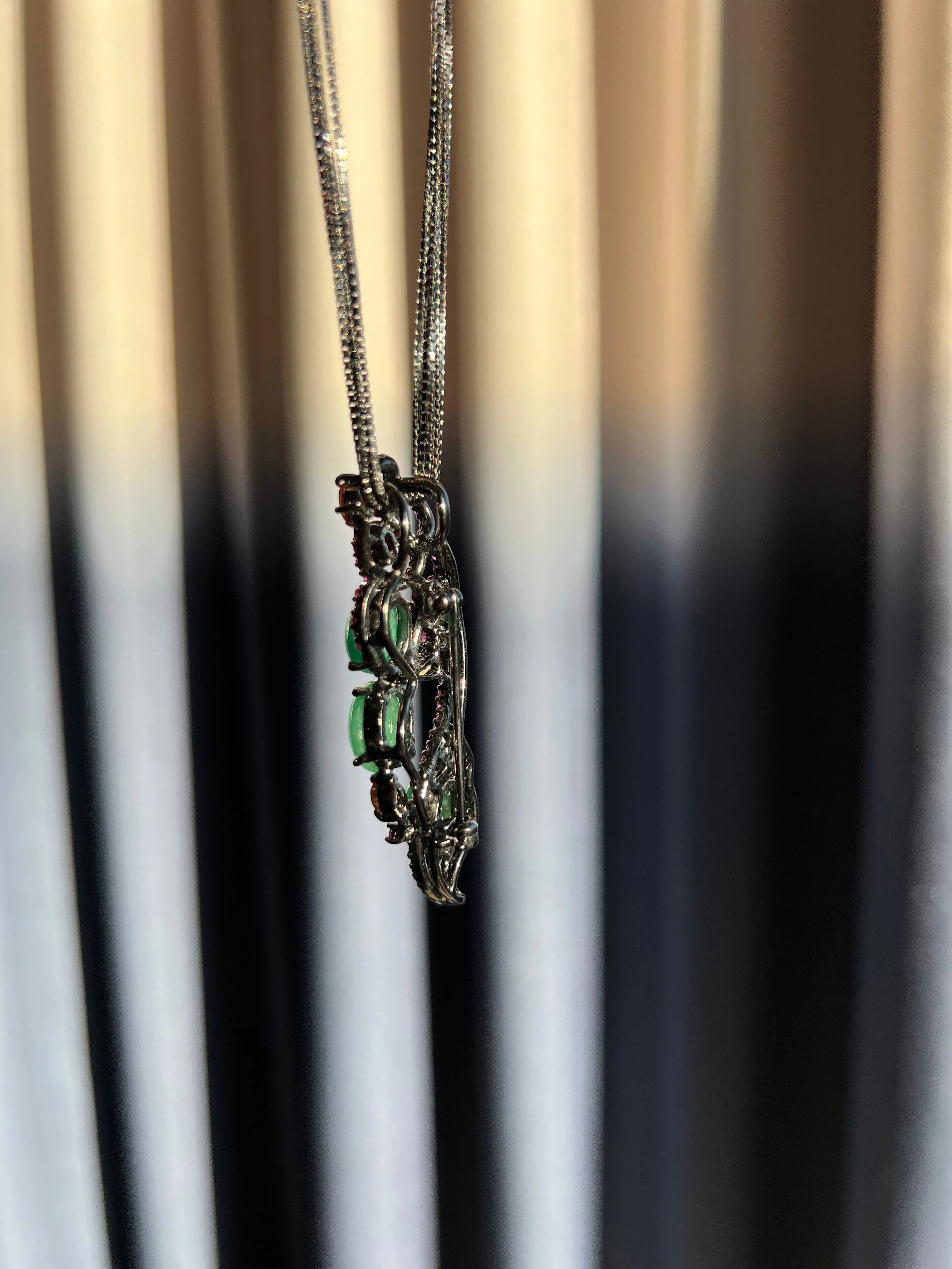 Emerald City Pendant Brooch & Necklace