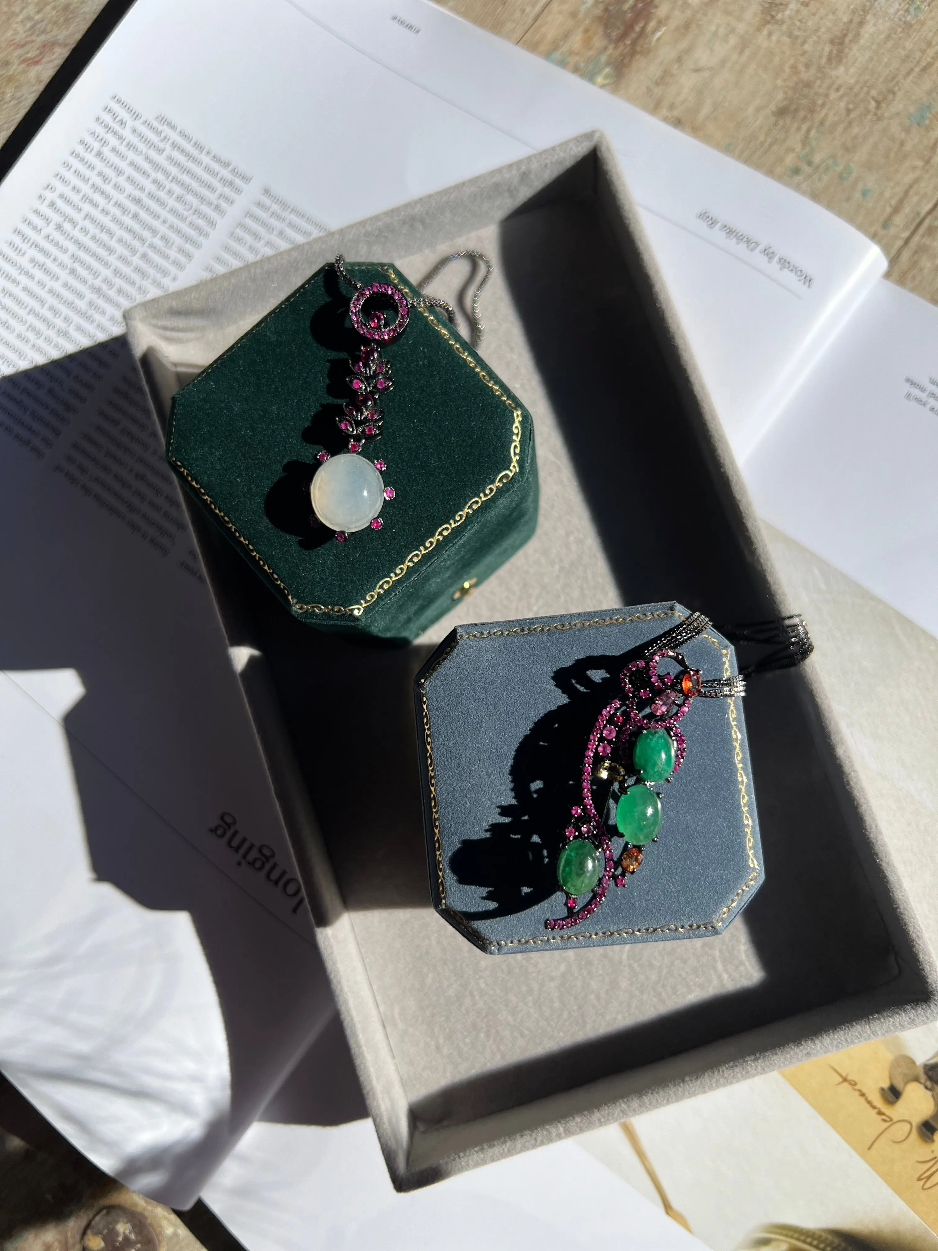 Emerald City Pendant Brooch & Necklace