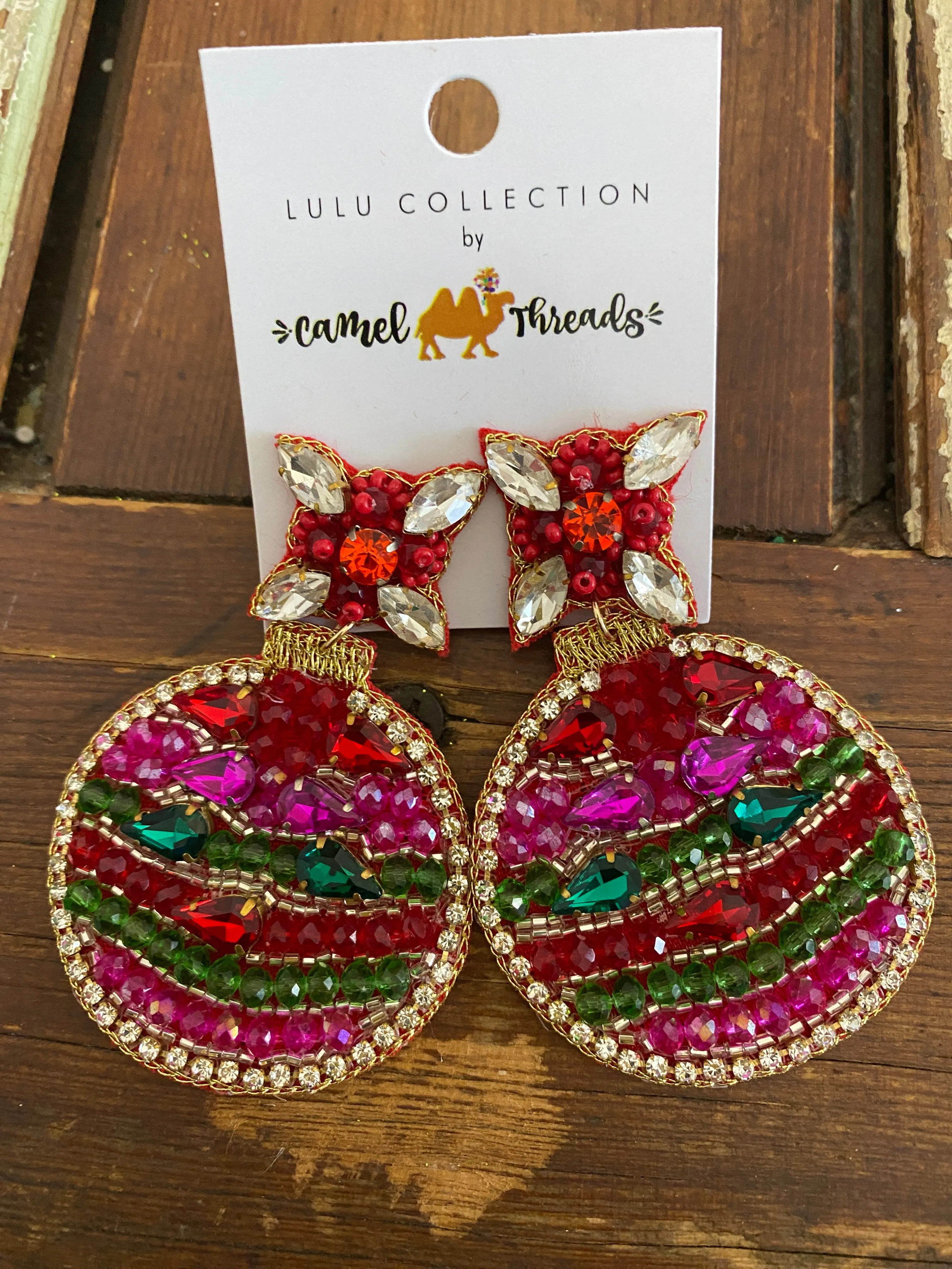 Festive Beaded Earrings