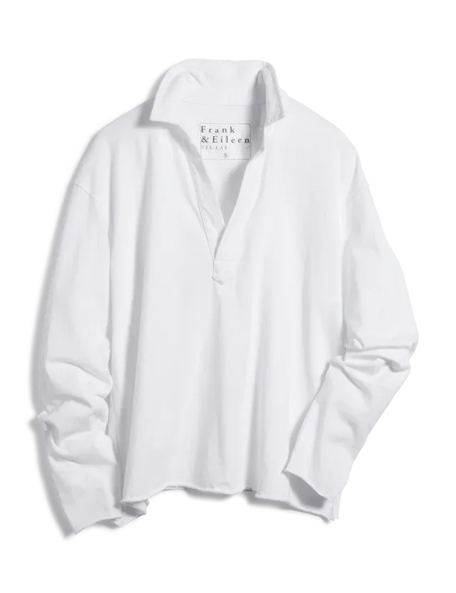 Frank & Eileen - Patrick Popover Henley (White)