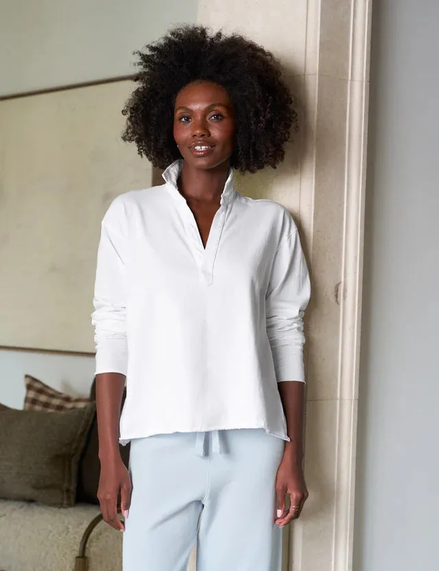 Frank & Eileen - Patrick Popover Henley (White)