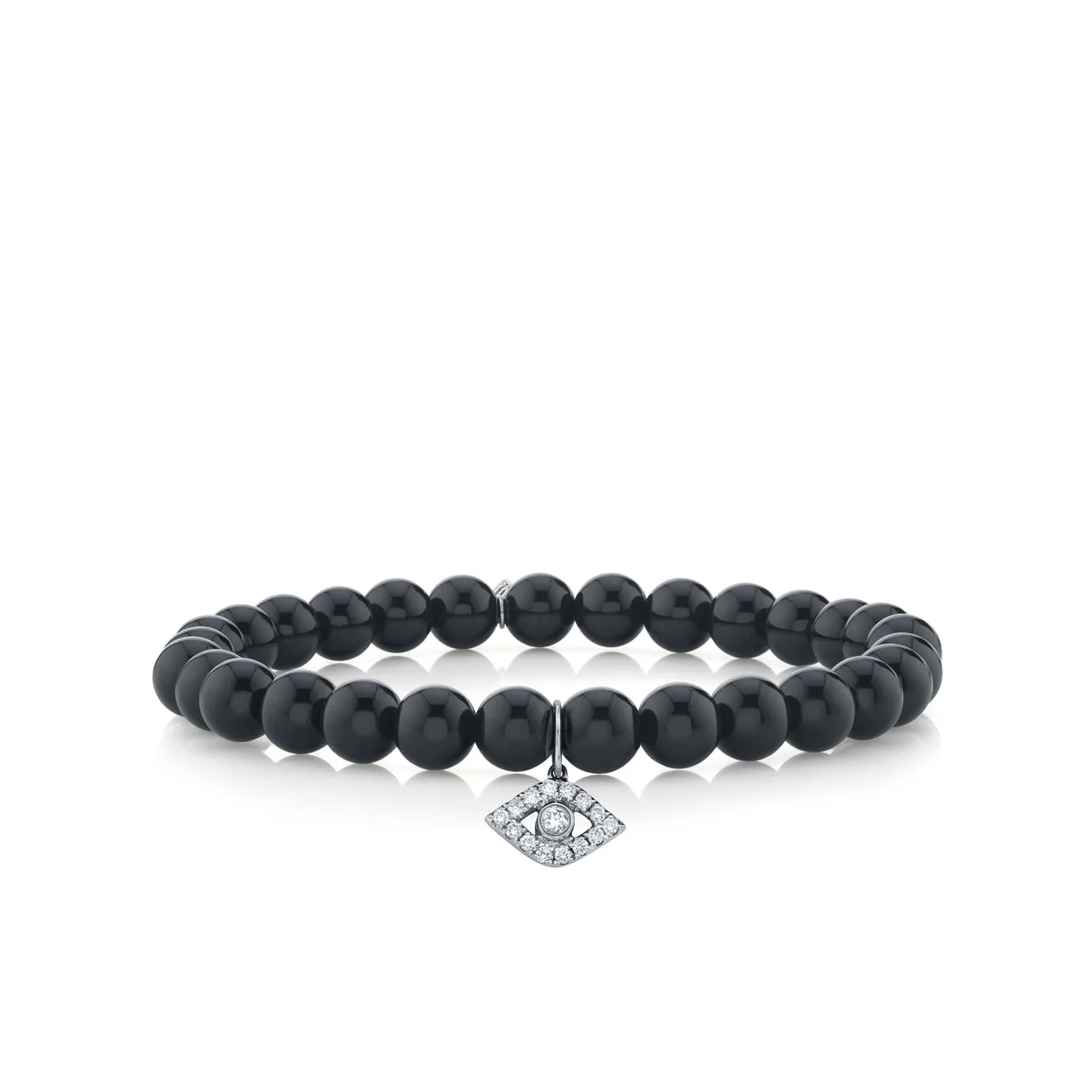 Gold & Diamond Large Eye on Onyx