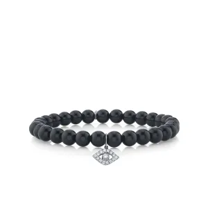 Gold & Diamond Large Eye on Onyx