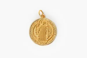 Gold St. Benedict Charm