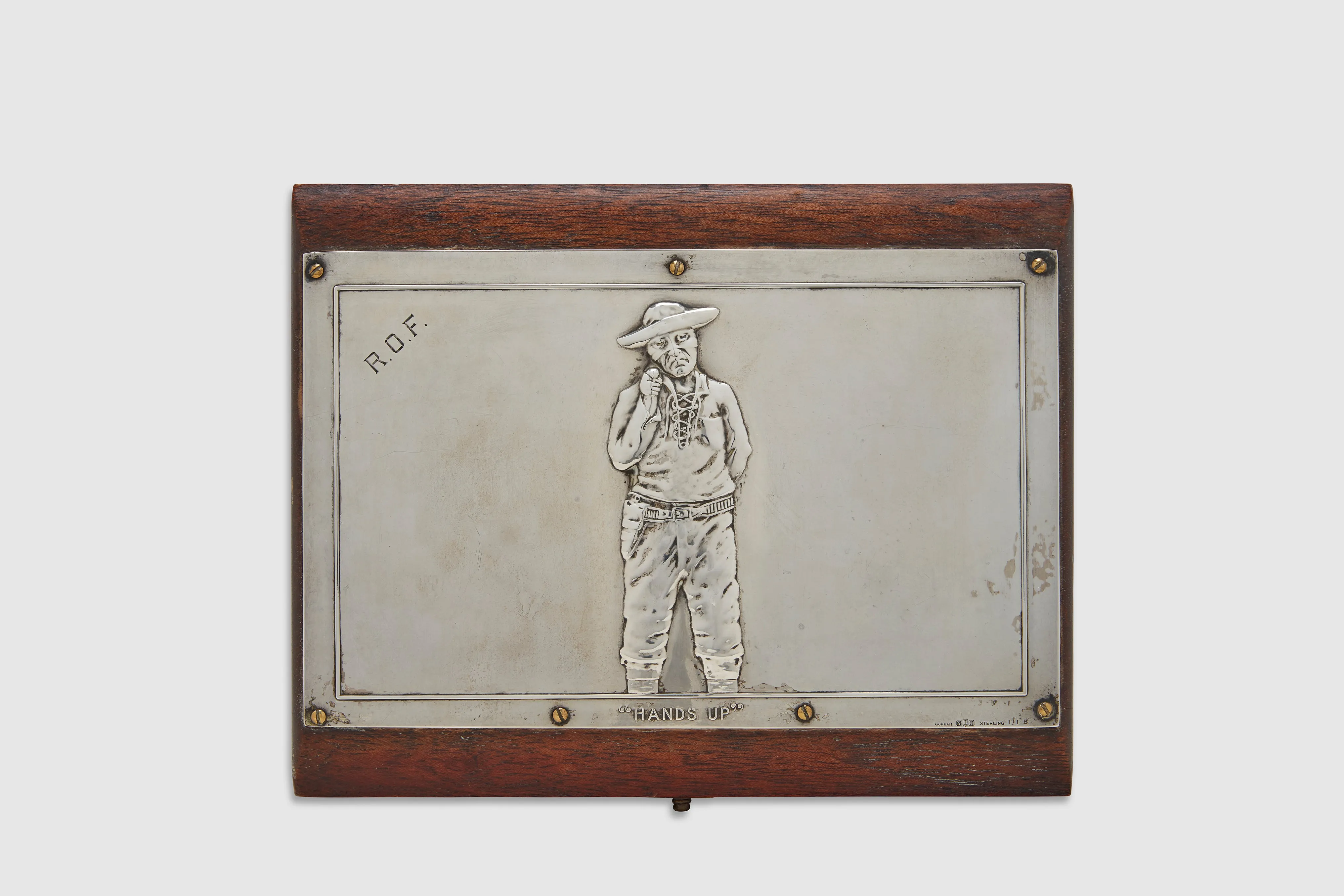 Gorham Pinkerton "Hands Up" Humidor