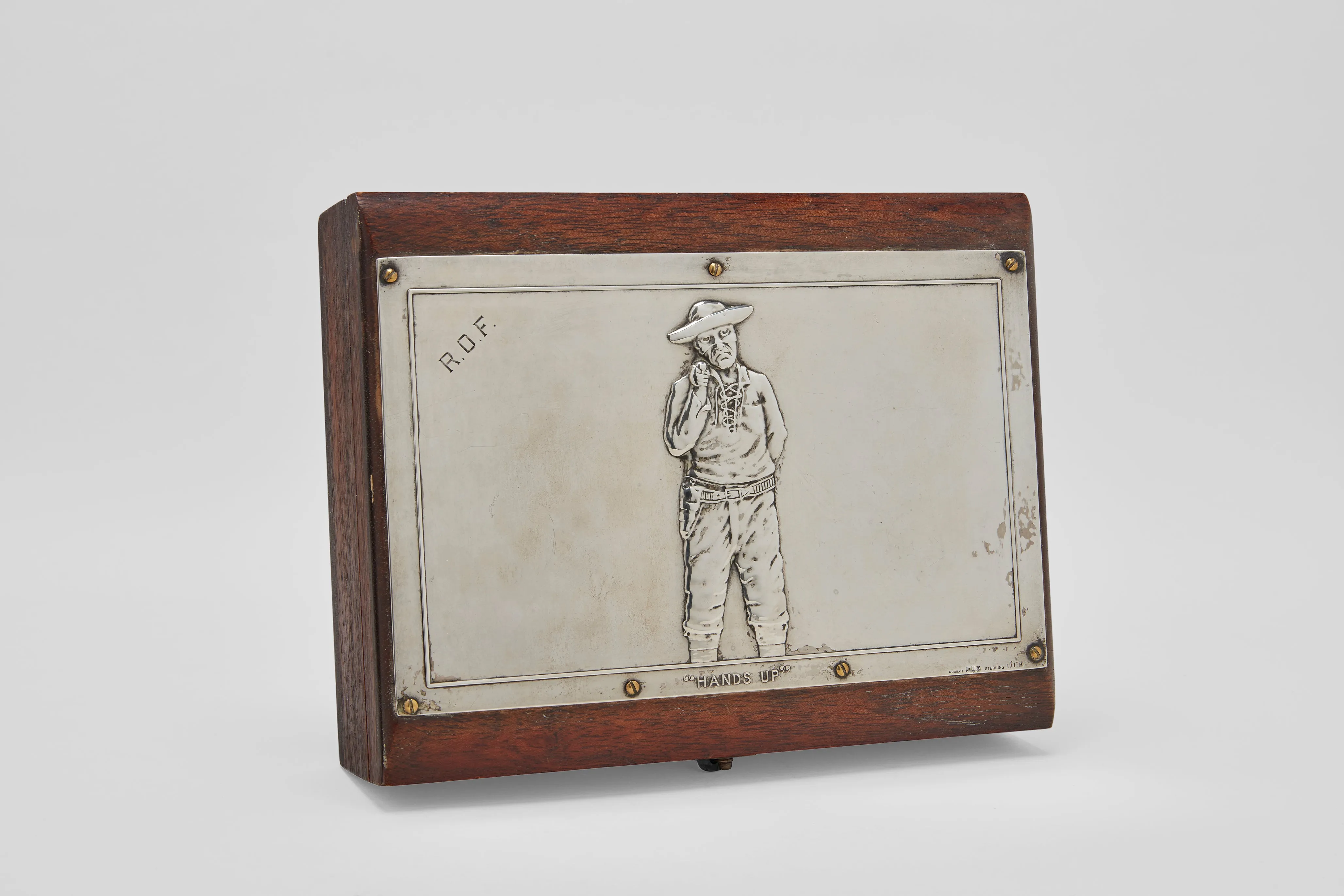 Gorham Pinkerton "Hands Up" Humidor