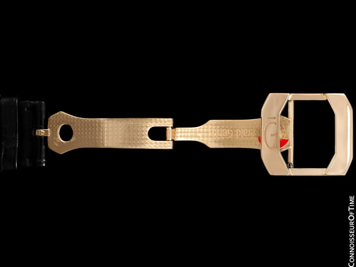 Gérald Genta Bi-Retrograde Large & Rare Mens Watch (Designer of Audemars Piguet Royal Oak) - 18K Rose Gold