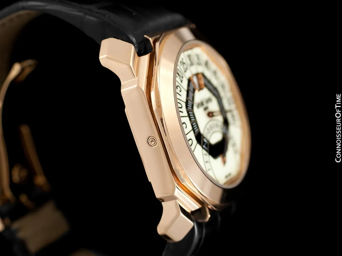 Gérald Genta Bi-Retrograde Large & Rare Mens Watch (Designer of Audemars Piguet Royal Oak) - 18K Rose Gold