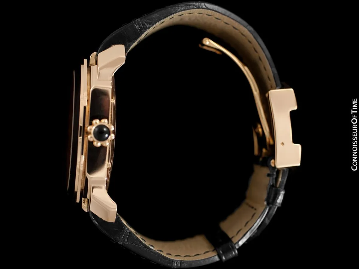 Gérald Genta Bi-Retrograde Large & Rare Mens Watch (Designer of Audemars Piguet Royal Oak) - 18K Rose Gold