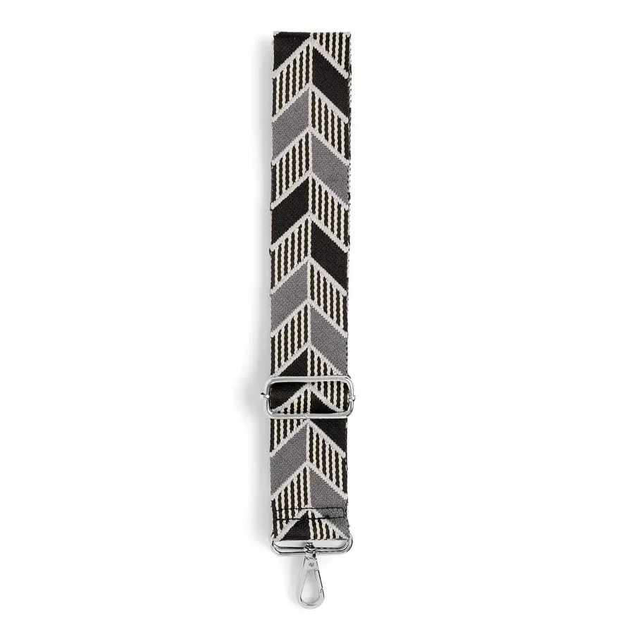 Gray Chevron Purse Strap