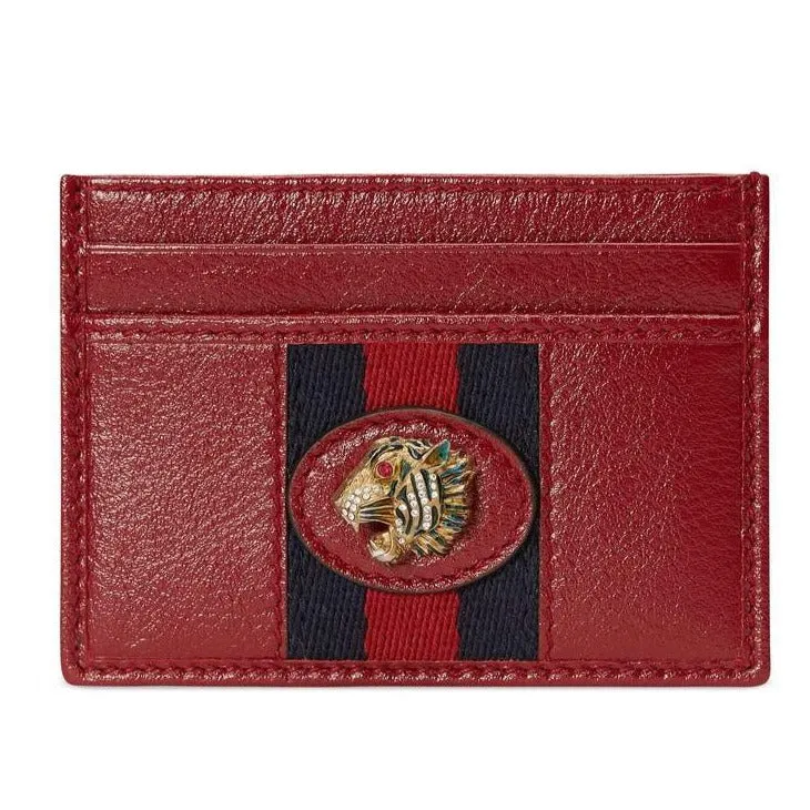 Gucci Rajah Card Holder in Red