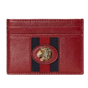 Gucci Rajah Card Holder in Red