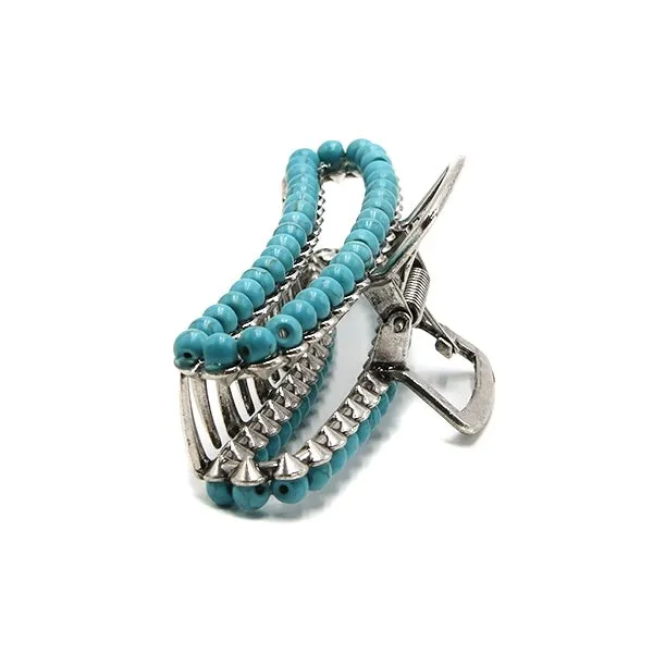 Hadley Fashion Stone Beaded Claw Clip - 4.25"