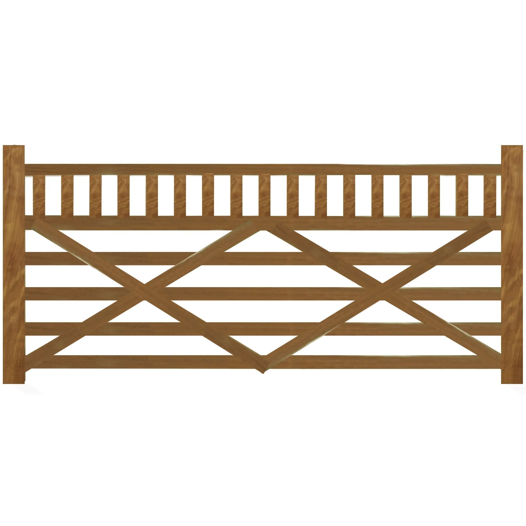 Iroko Boscastle Diamond Brace Gate