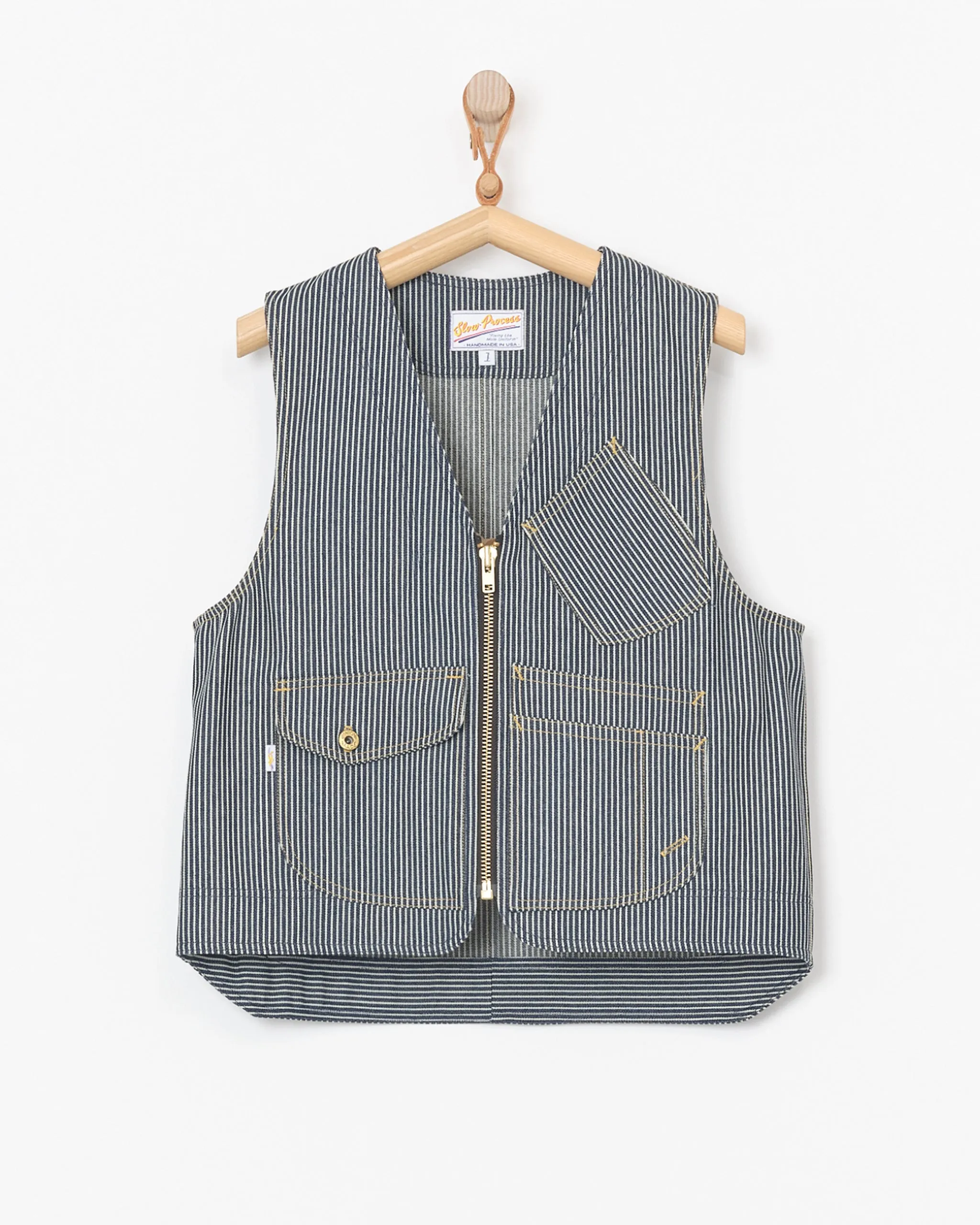 Junction Vest in Railroad Stripe