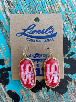Kendra Look LOVE Earrings
