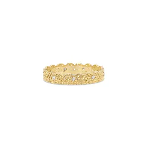 Lace Band with Alternating Diamonds