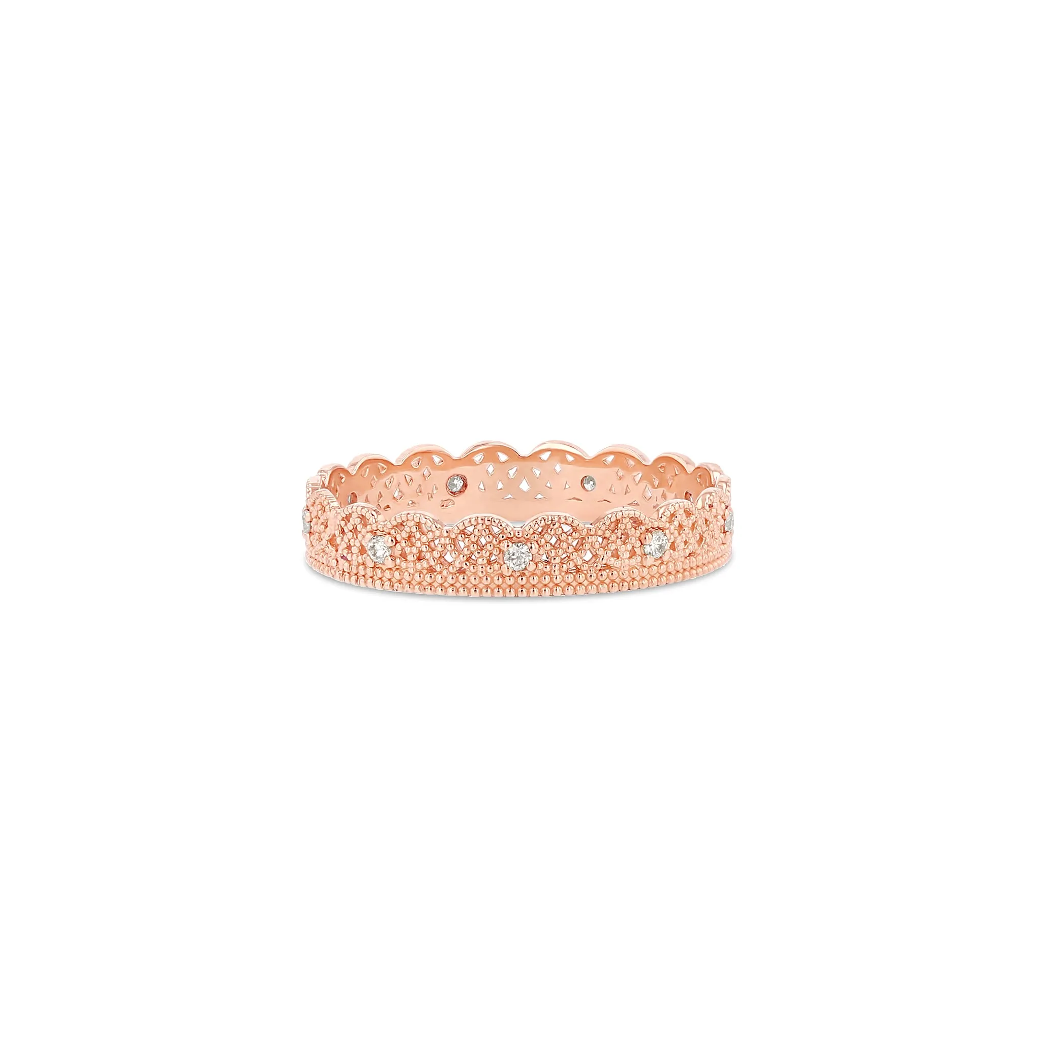 Lace Band with Alternating Diamonds