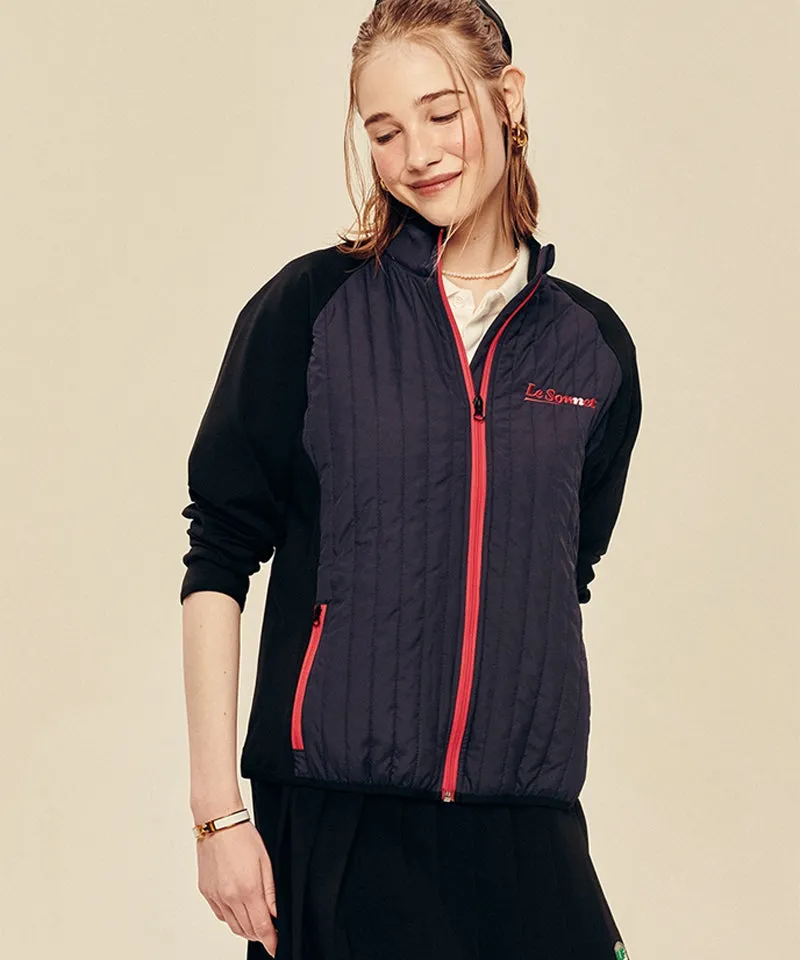 LE SONNET Essential Zip-Up - Navy