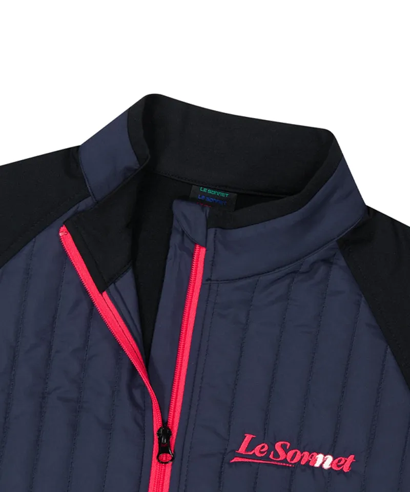 LE SONNET Essential Zip-Up - Navy