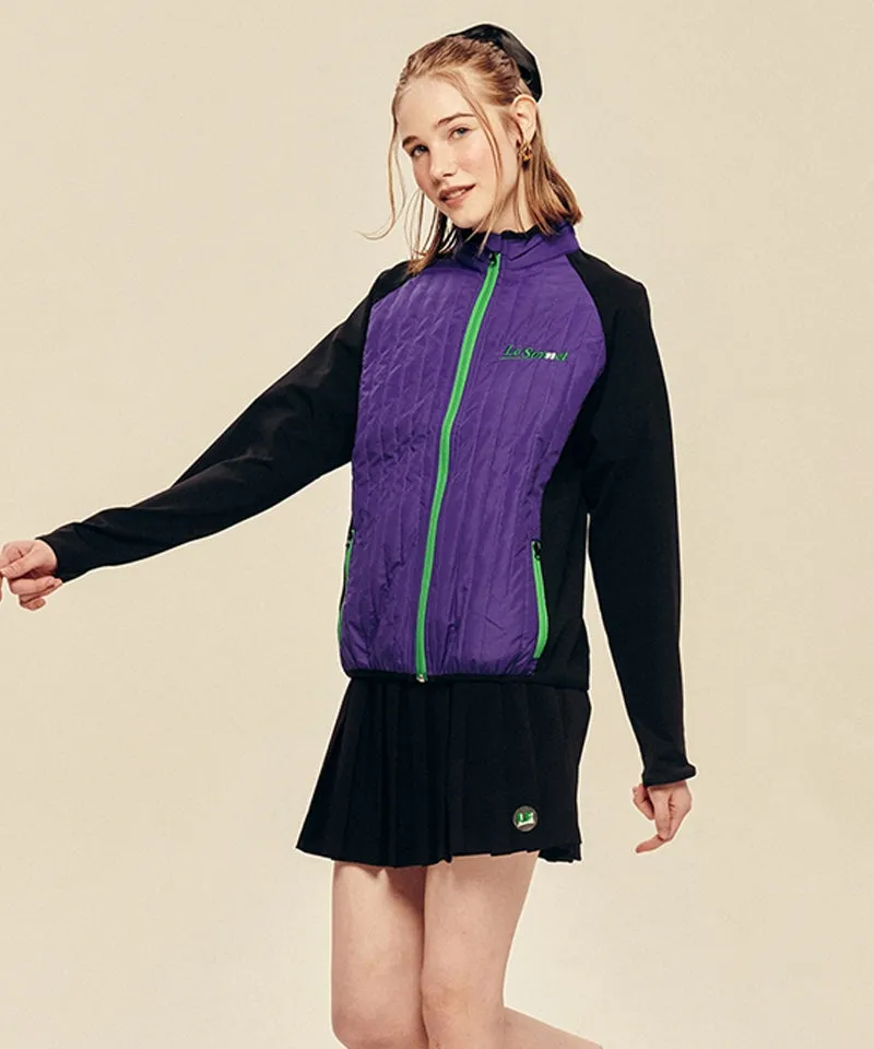 LE SONNET Essential Zip-Up - Purple