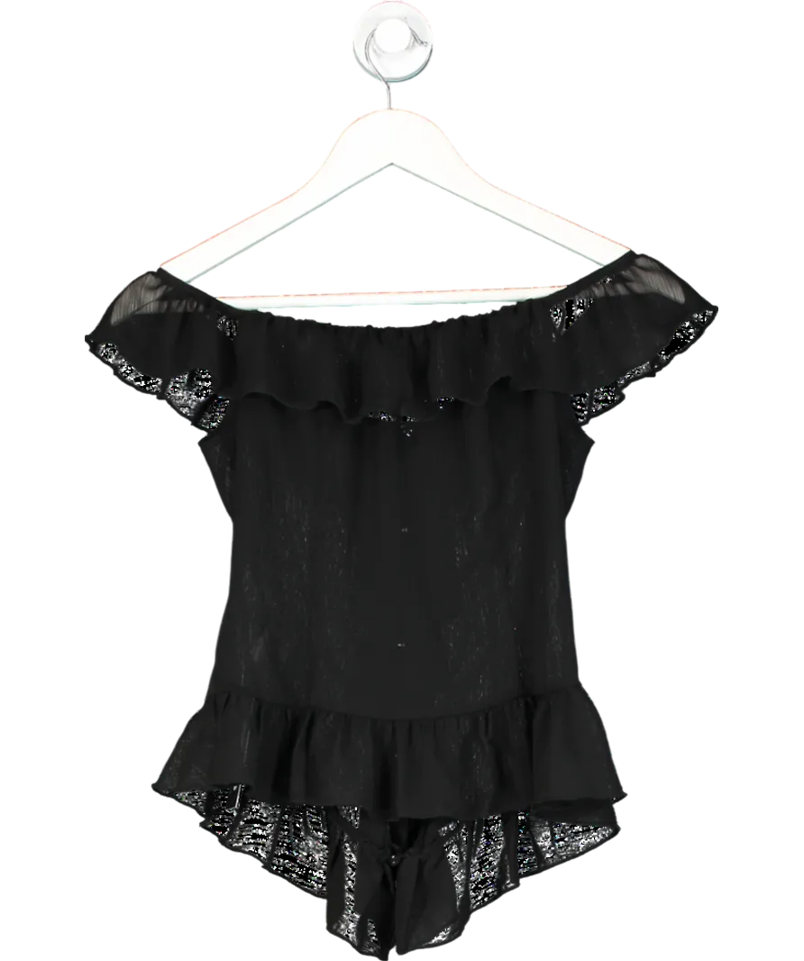 Lioness Black Barely There Top Onyx UK XS/S