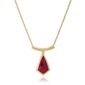 'Livia' Kite Necklace in Red Chalcedony or Black Onyx (see drop down)