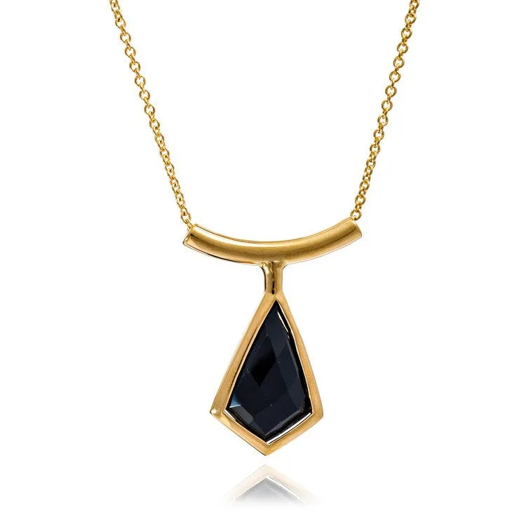 'Livia' Kite Necklace in Red Chalcedony or Black Onyx (see drop down)