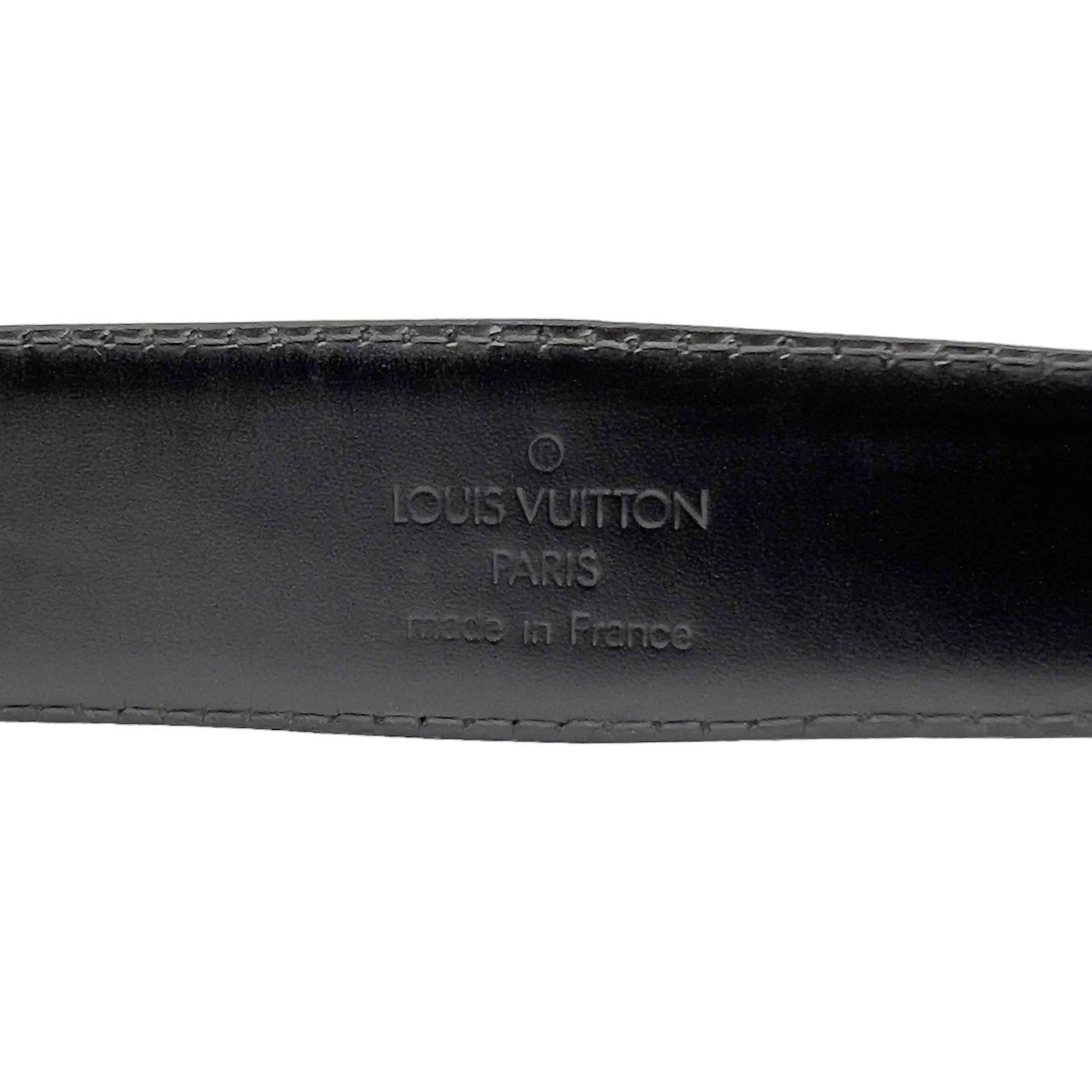 LOUIS VUITTON Vintage Epi Ceinture Classic Leather Belt - Black