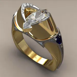 Luxury Red Ruby Gemstone Ring For Women Wedding Engagement Jewelry