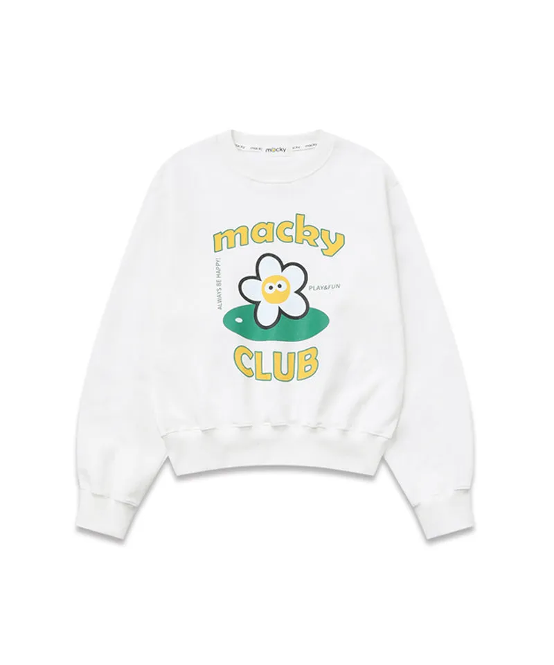 MACKY Golf: CC Sweatshirt - White