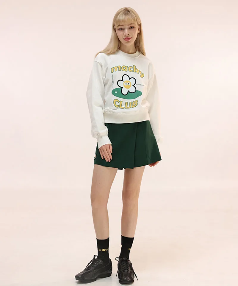 MACKY Golf: CC Sweatshirt - White
