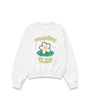 MACKY Golf: CC Sweatshirt - White