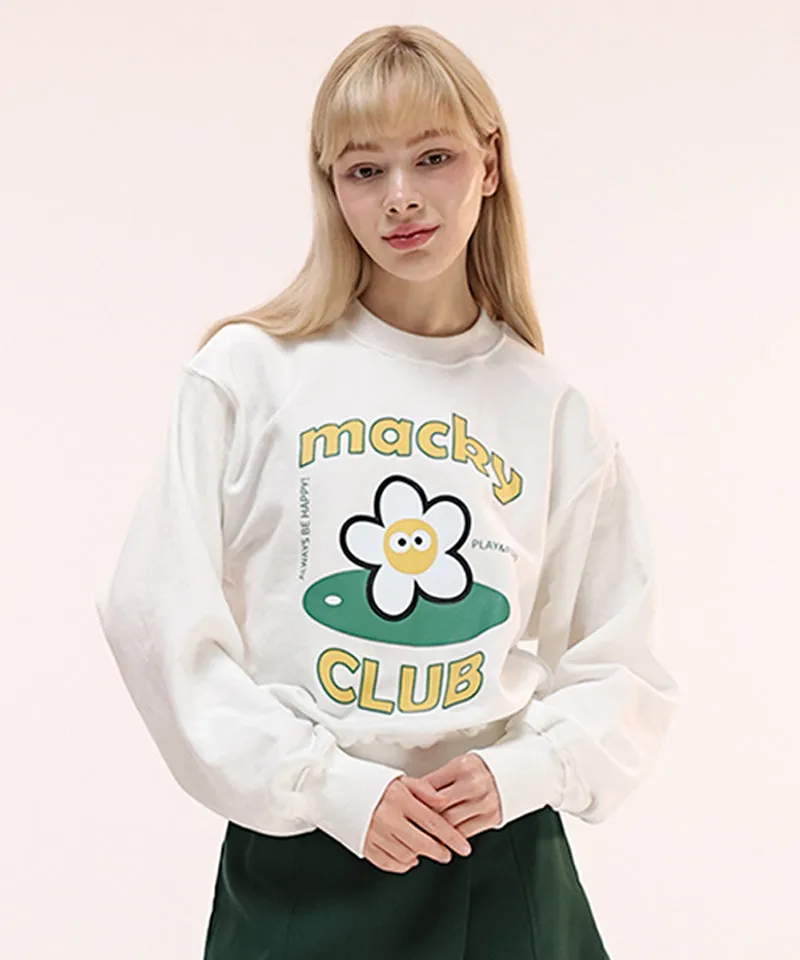 MACKY Golf: CC Sweatshirt - White