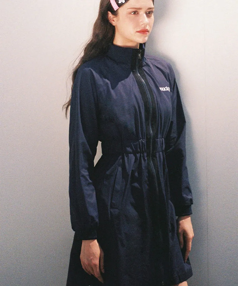 MACKY Golf: Front Zip-up Dress - Navy