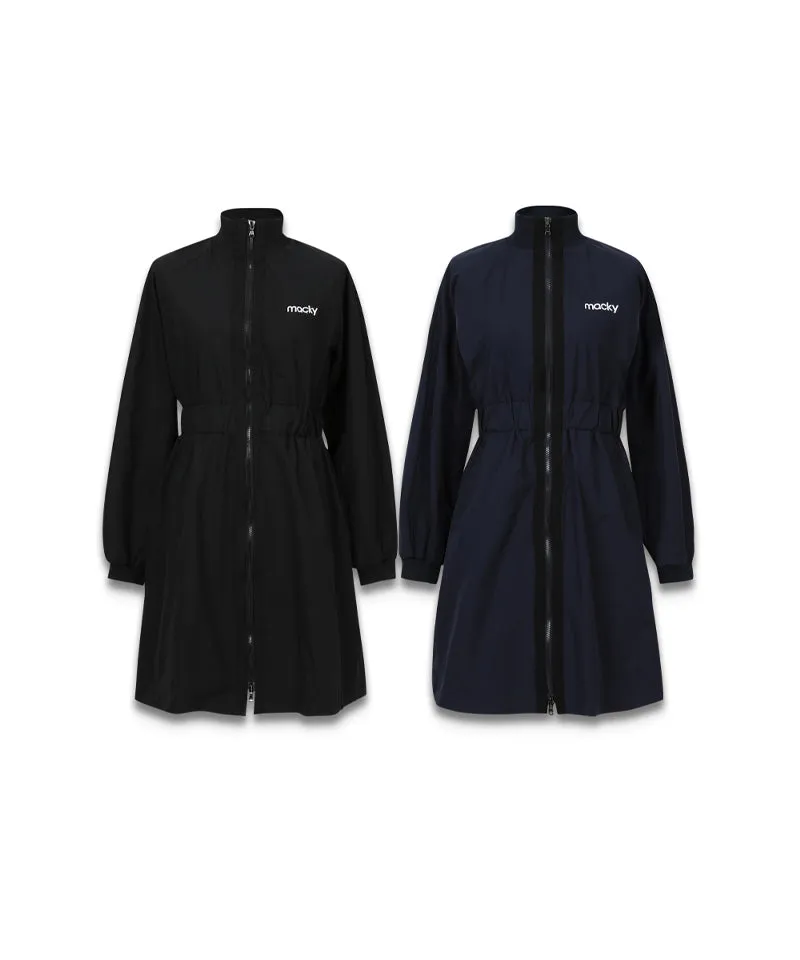 MACKY Golf: Front Zip-up Dress - Navy
