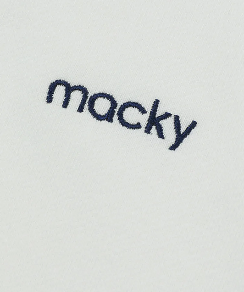 MACKY Golf: Line PK Sweatshirt - White