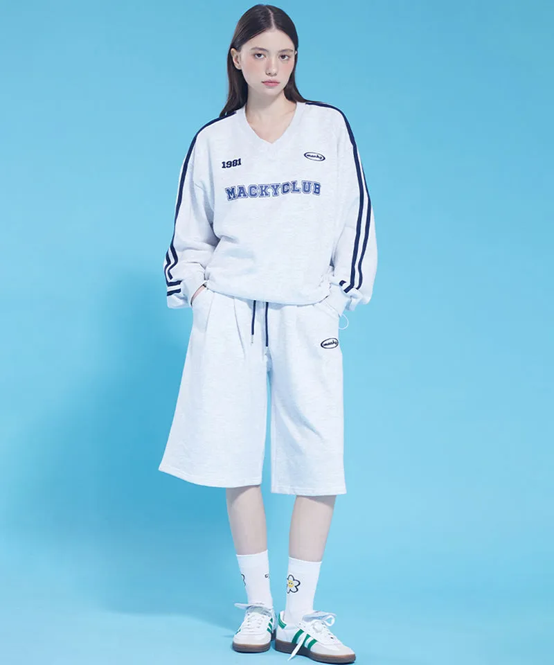 MACKY Golf: Mackyclub String Sweatshirt - Light Gray