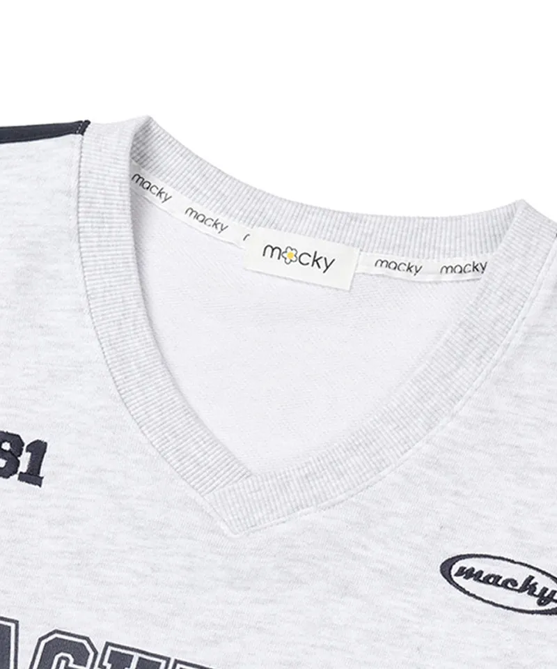 MACKY Golf: Mackyclub String Sweatshirt - Light Gray