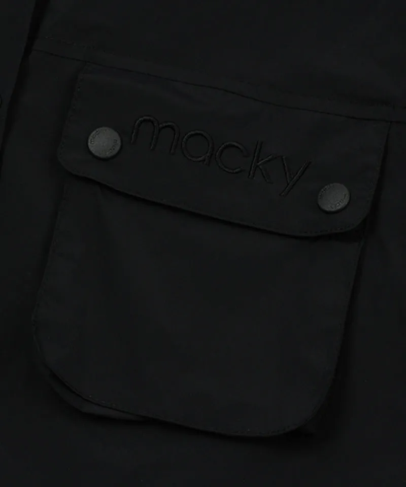 MACKY Golf: Pocket Hood Windbreaker - Black