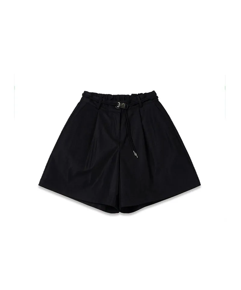 MACKY Golf: Pocket Logo Skirt Pants - Black