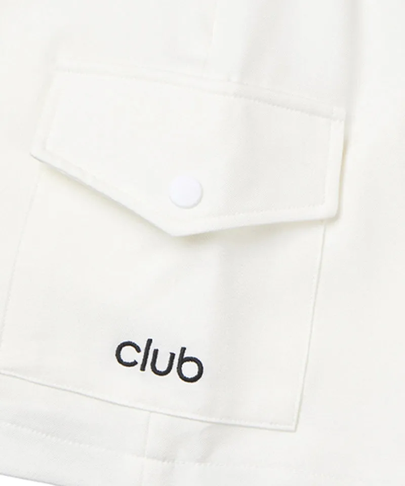 MACKY Golf: Pocket Logo Skirt Pants - White