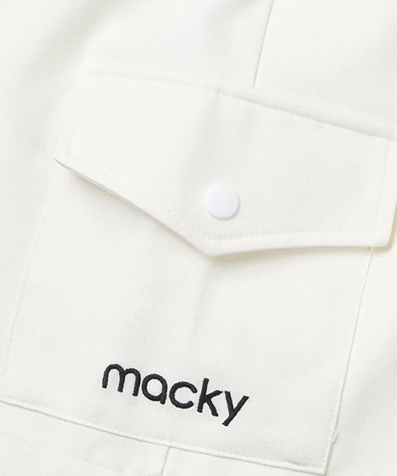 MACKY Golf: Pocket Logo Skirt Pants - White
