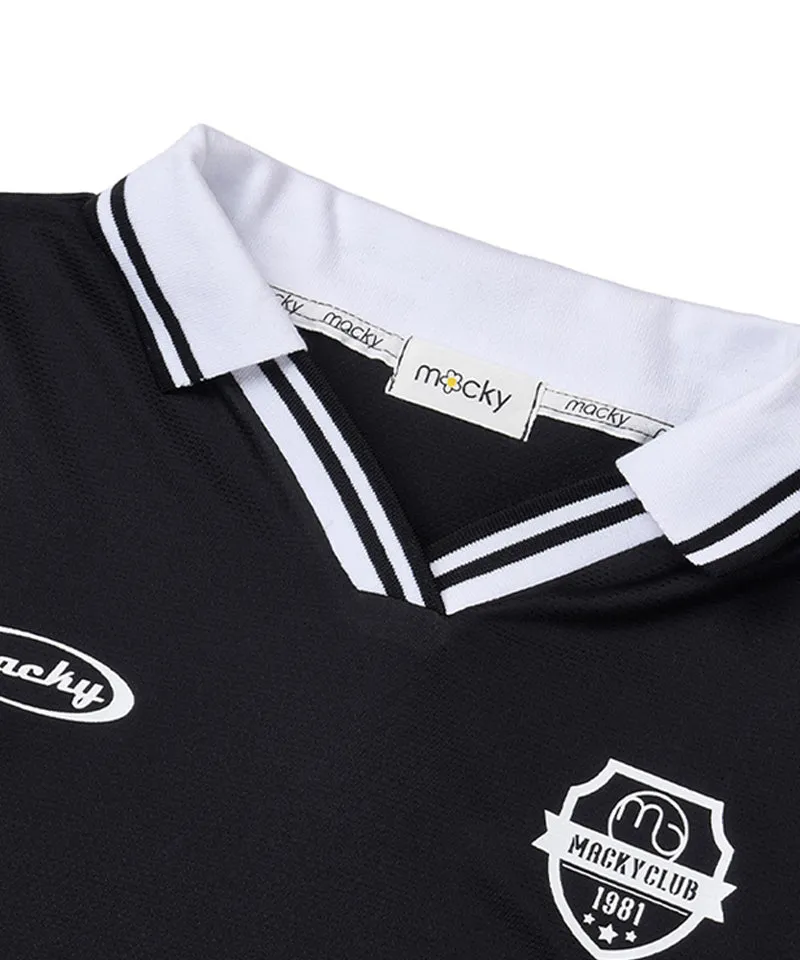 MACKY Golf: Reples V-Neck T-Shirt - Black