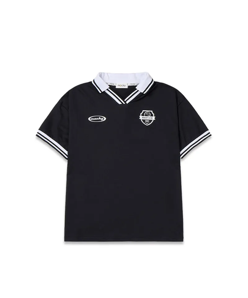 MACKY Golf: Reples V-Neck T-Shirt - Black